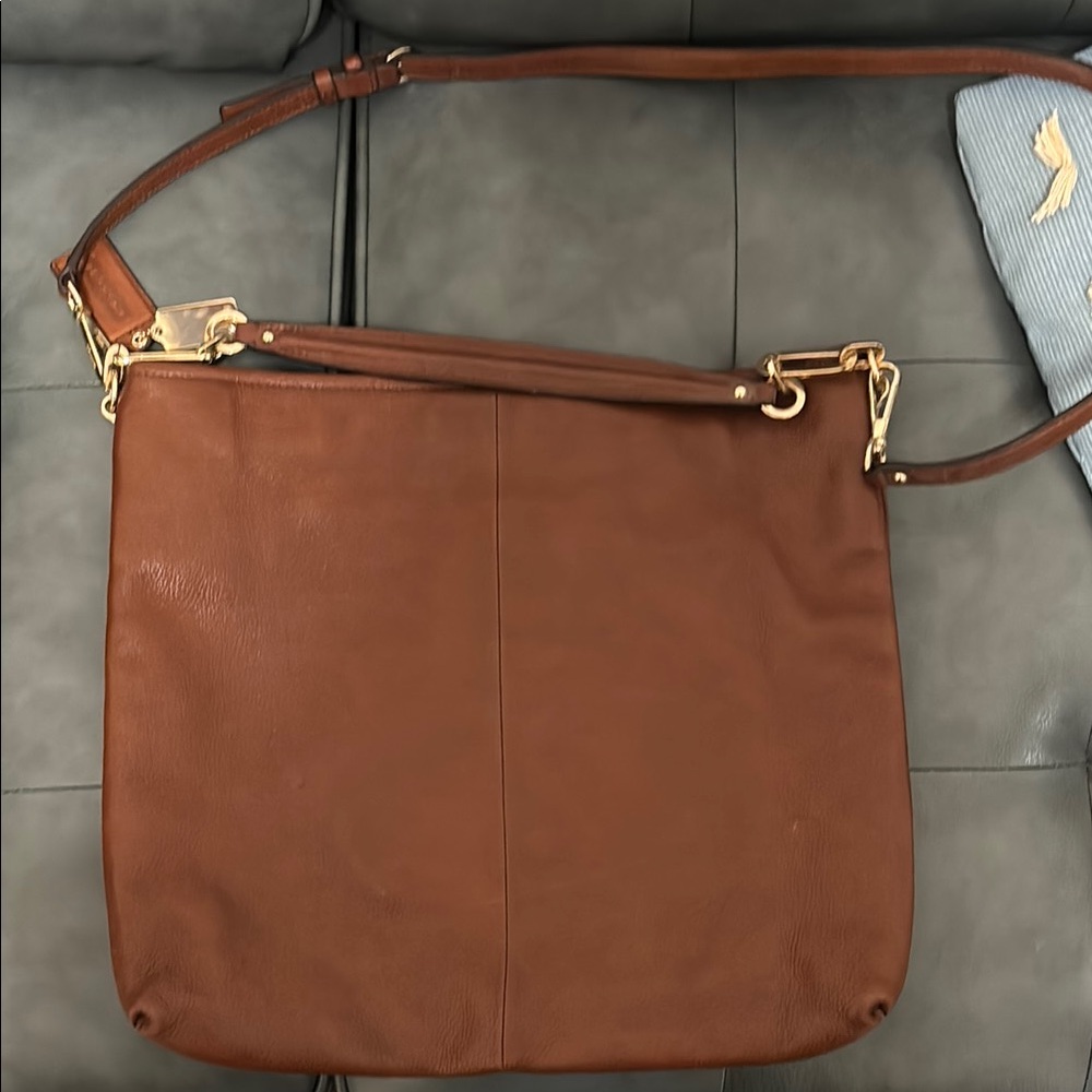 Like new Coach Madison chestnut Brown Leather hobo shoulder bag - Picture 5 of 10